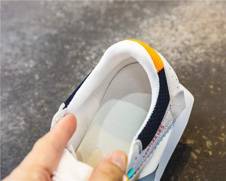 breathable leather sneakers