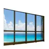 customized size powder coating laminated tempered glass fixed window used commercial aluminium large glass windows In china