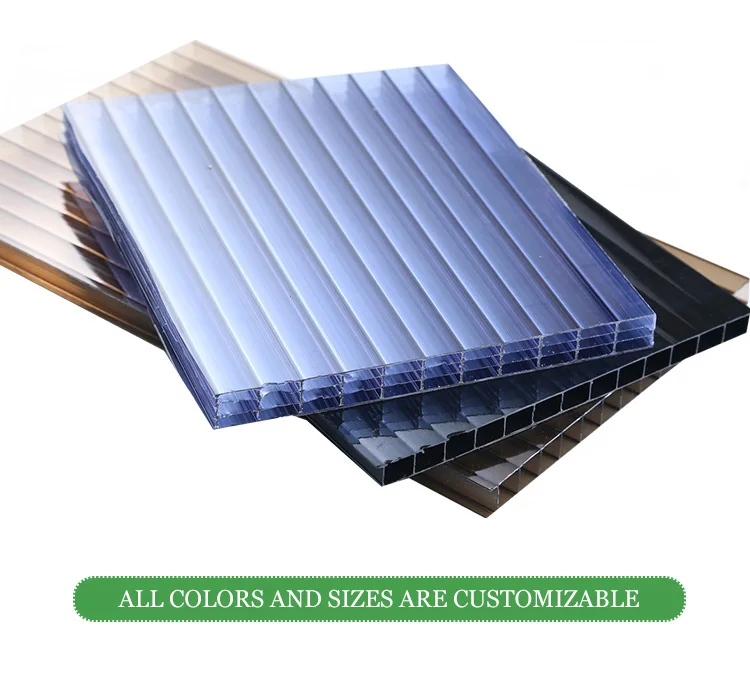 UNQ Latest twin wall plastic roofing sheets Supply for railway station and aviation overpass