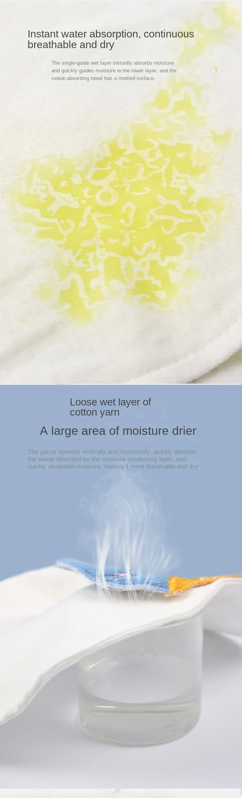 Small Size Baby Cotton Sweat-Absorbent Towel Kindergarten Gauze Isolating Pad for Boys and Girls for Children