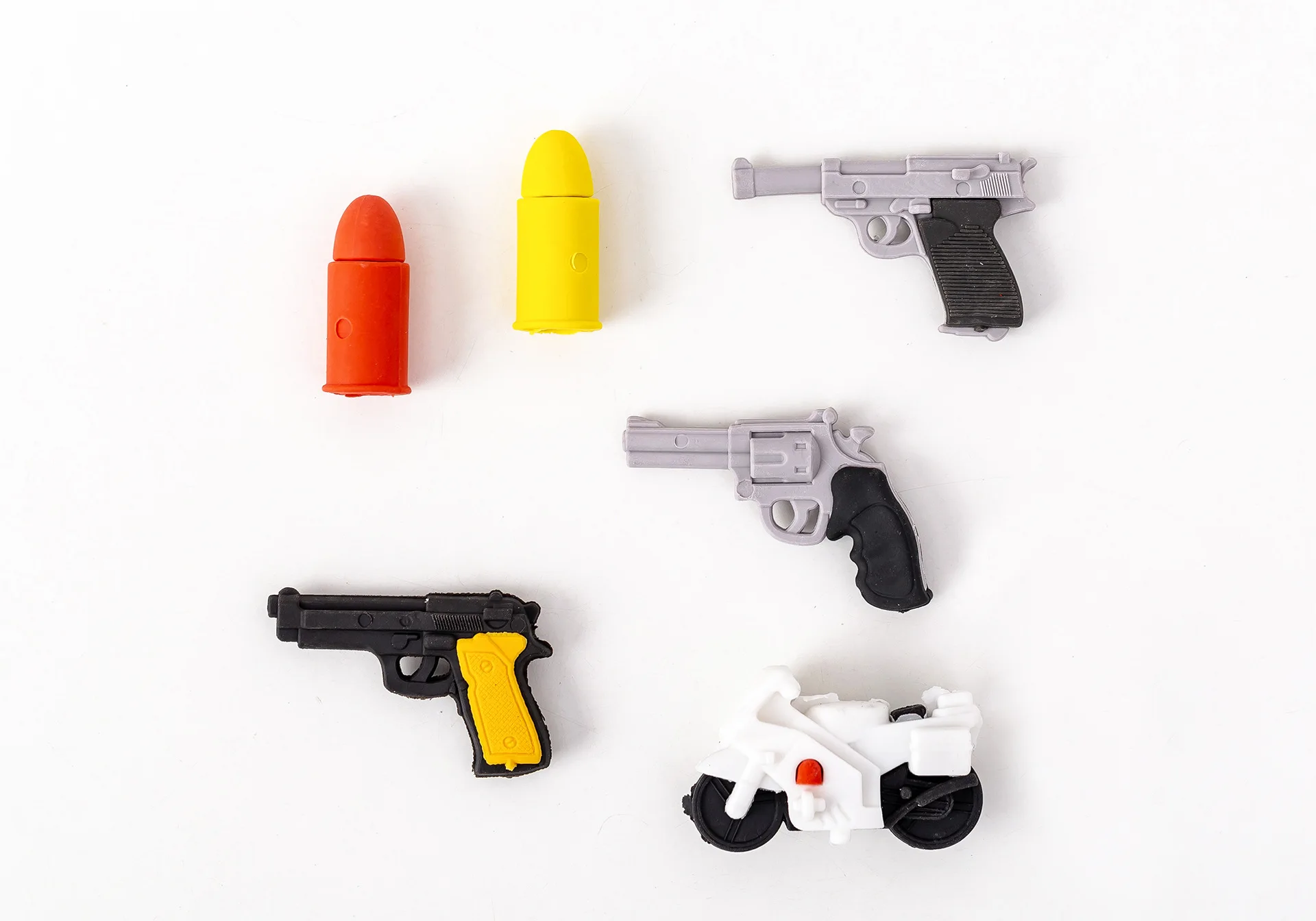 Cute Pistol Gun Bullet Eraser