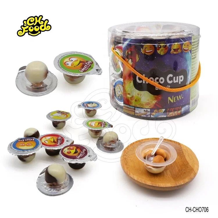 Cheap Price Sweet Chocolate Cup With Biscuits