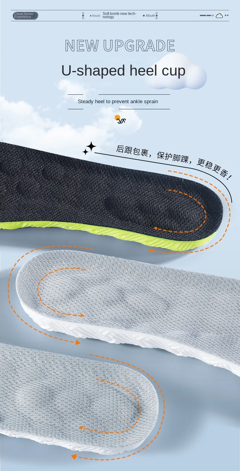 Super Soft Anti-Pain Insoles for Men Women Sports Comfort for Long Time Standing Training Anti Slip Sweat Wicking Shoe Inserts Super Soft Anti-Pain Insoles for Men Women Sports Comfort for Long Time Standing Training Anti Slip Sweat Wicking Shoe Inserts