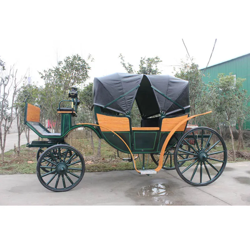 Venda quente elegante quatro-rodas carrinho de madeira dobrável topo