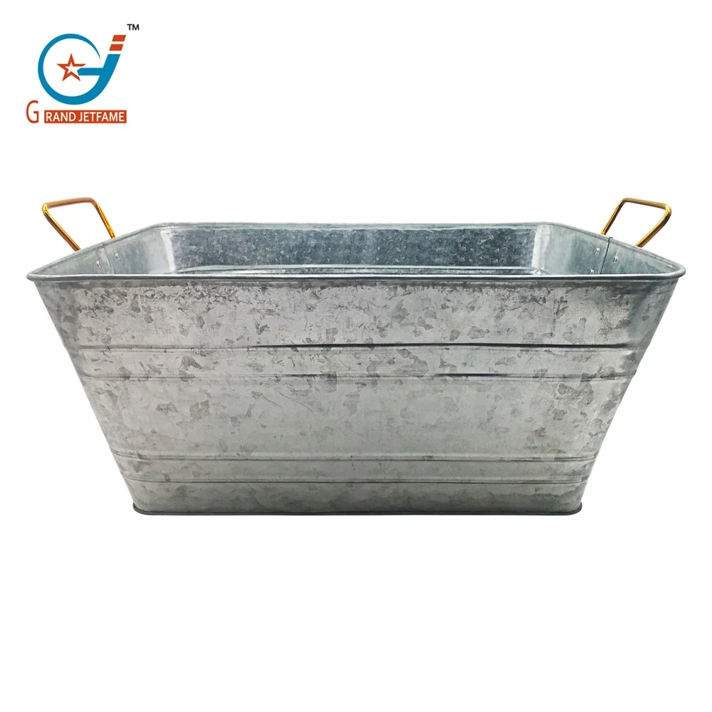 galvanized ice tub