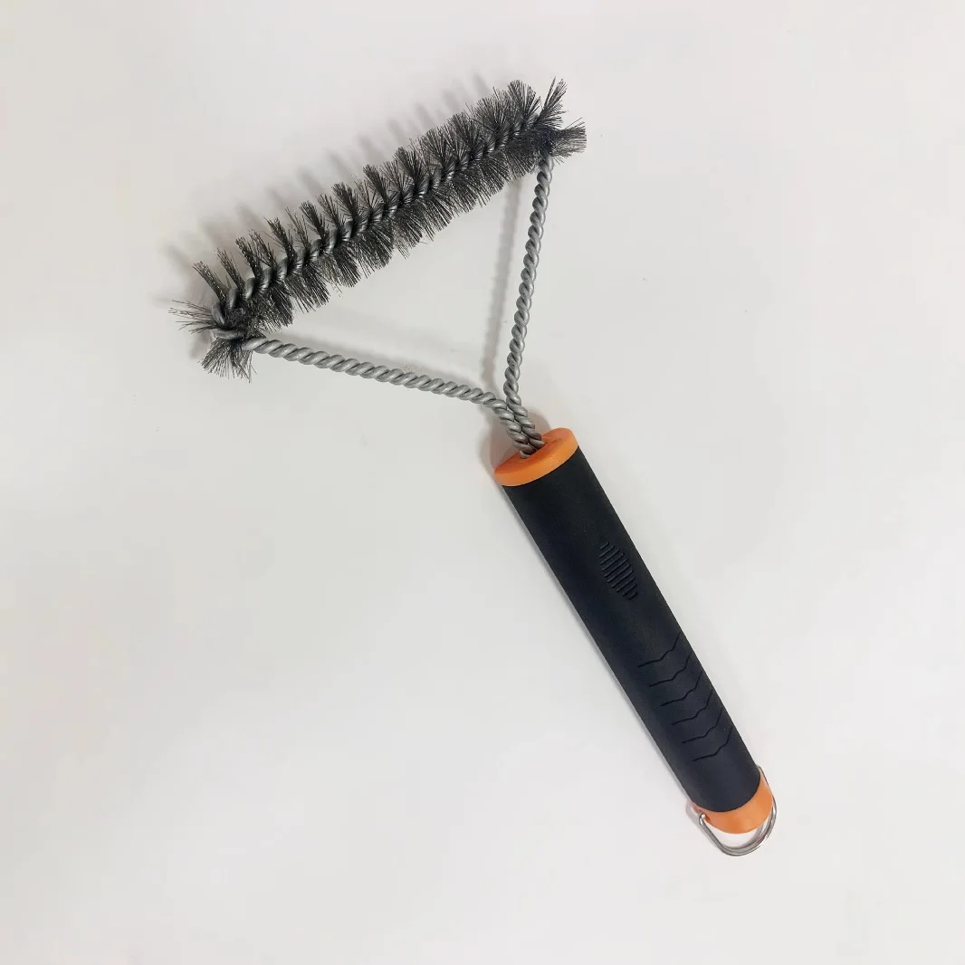 New Stainless Steel Grill Brush with Long Handle-Portable BBQ Cleaning Tool Durable & Multi-Function manufacture