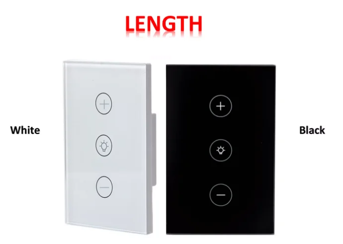 Smart Home 3gang us standard wifi light touch wall switch