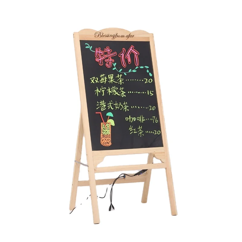 
Factory Sale Various Neon Shop Decoration Framed School Chalk Board For Kids 