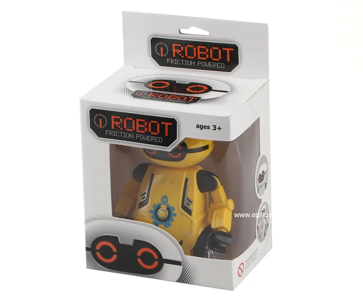 Ept Plastic Robot Toy Friction Wheel Mini Cartoon Inertia Smart Toys