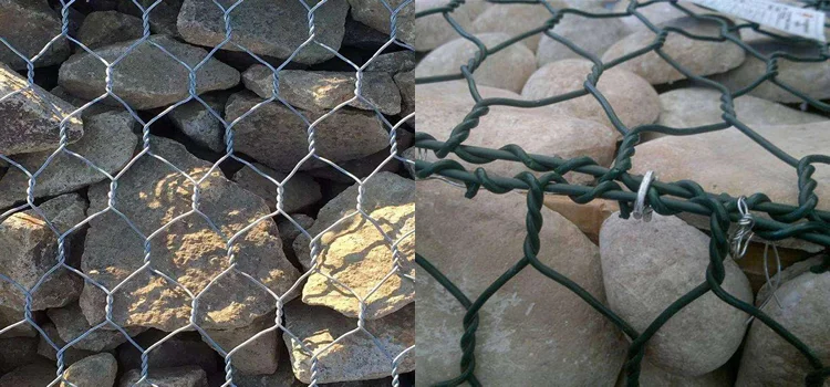 Heavy galvanized hexagonal 2x1x1m woven wire mesh gabion