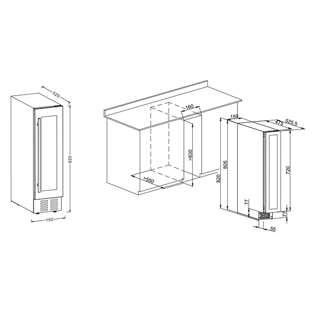 Bottles Wine Cooler, BWC22BC, 23L - detail 12