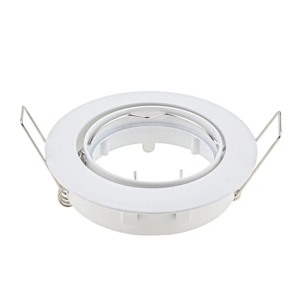 Zinc Alloy Round GU10 Led Bulb Housing MR16 Led Light Casing Recessed Spotlight Frame Ceiling