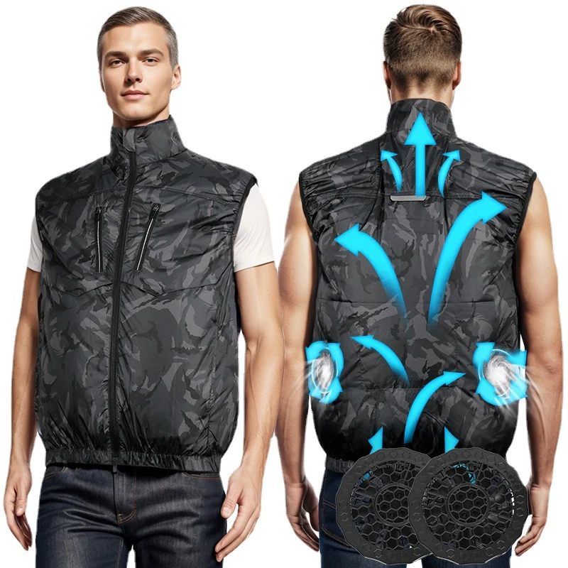 Summer Body Cooling Vest With 12/24pcs Ice Packs For Outdoor Fishing Cycling Run