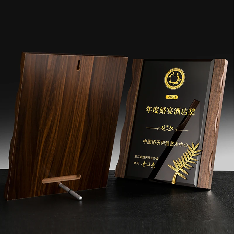 product wooden plaque custom company award gifts free lettering decoration business sublimation brand honor-32