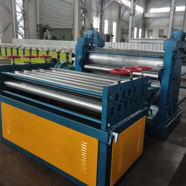Building material press pattern metal sheet board making machinery embossing machine 