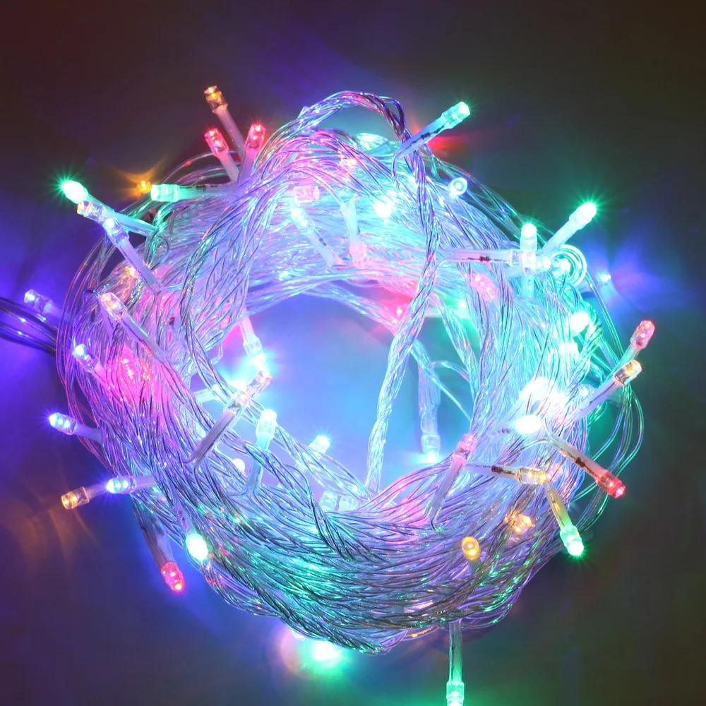 Linkable 120v 240v Christmas Fairy Led String Lights Decoration 10m For