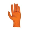 Super thick protective orange disposable nitrile gloves