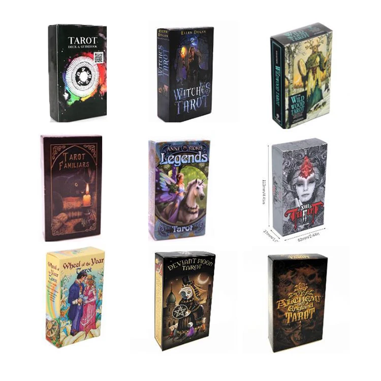 

Wholesale Various Oracle Card Divination Home Party Games Classic Tarot Card Decks, As picture