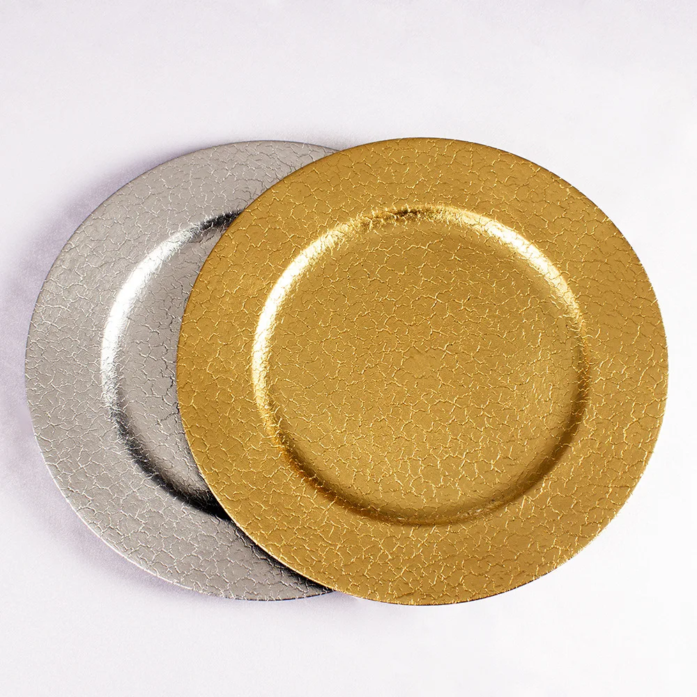disposable gold charger plates