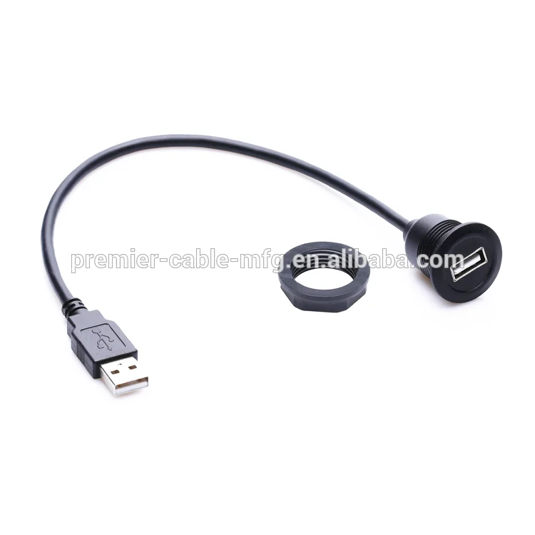 USB Round Panel Mount Extension Cable details