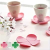 Z310Flower-shaped Silicone Placemat Chic Four-leaf Clover Non-slip Tea Mat Heat Resistant Coaster BPA Free Waterproof Tableware