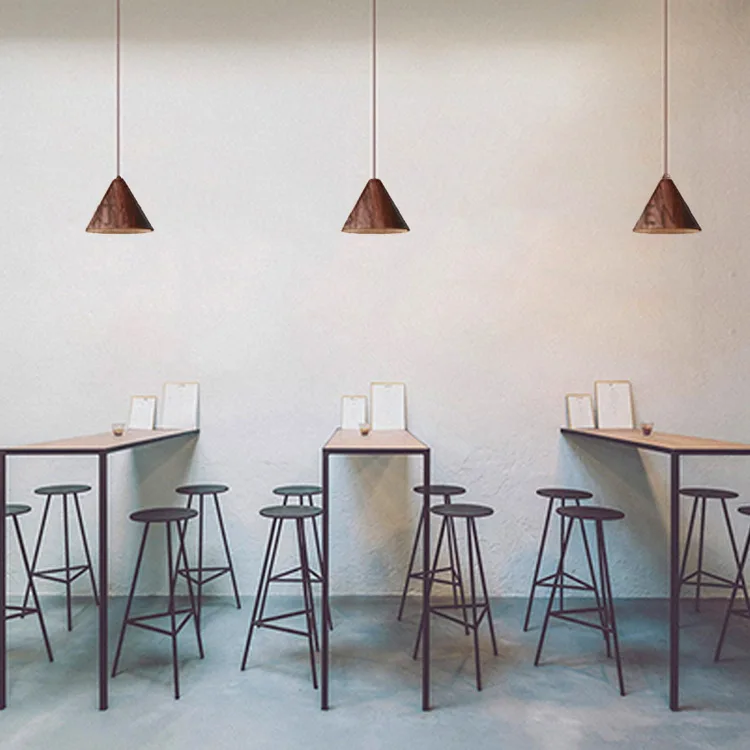 Restaurant/Coffee Shop/Dinning Room Decorative 220v E27 4w Ceiling Chandelier Lamp Fixture Led Wood Pendant Light