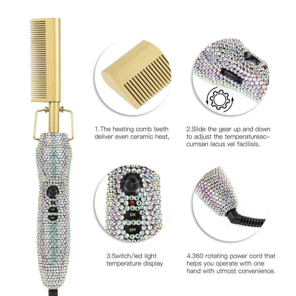 titanium pressing comb