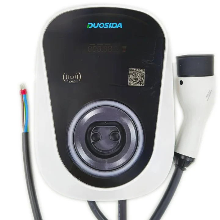 
ev charger with type 2 tethered lead plug 