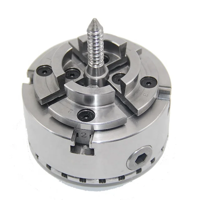 高精度 4 三爪自定心卡盘迷你车床