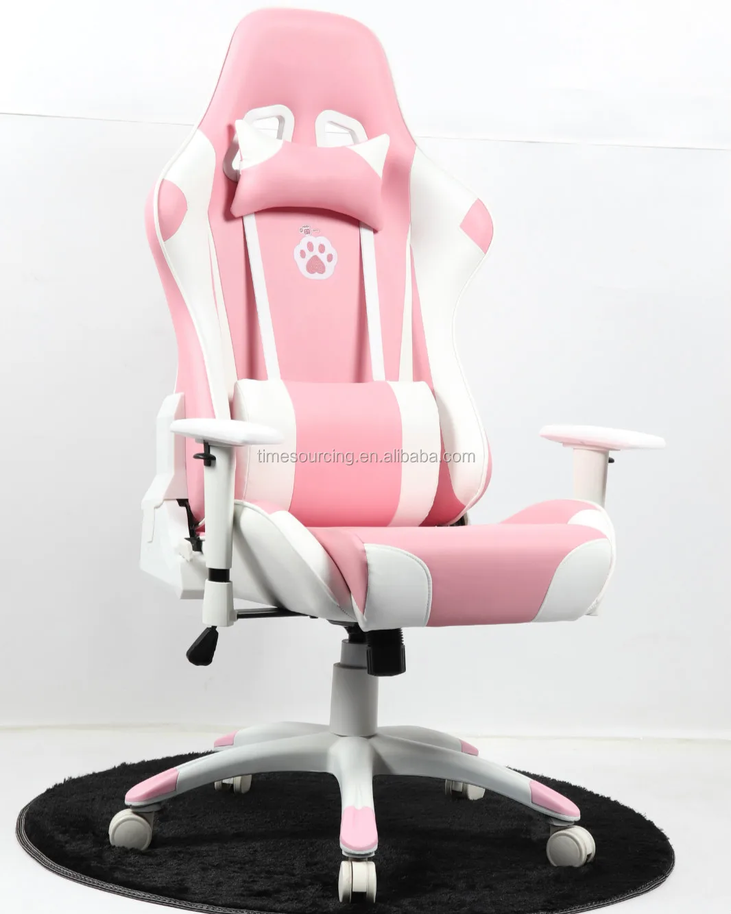 Wholesale Scorpion Pink And White Leather Adjustable Back Rocker Gaming Chair Buy Scorpion Gaming Chair Pink Gaming Chair Rocker Gaming Chair Product On Alibaba Com