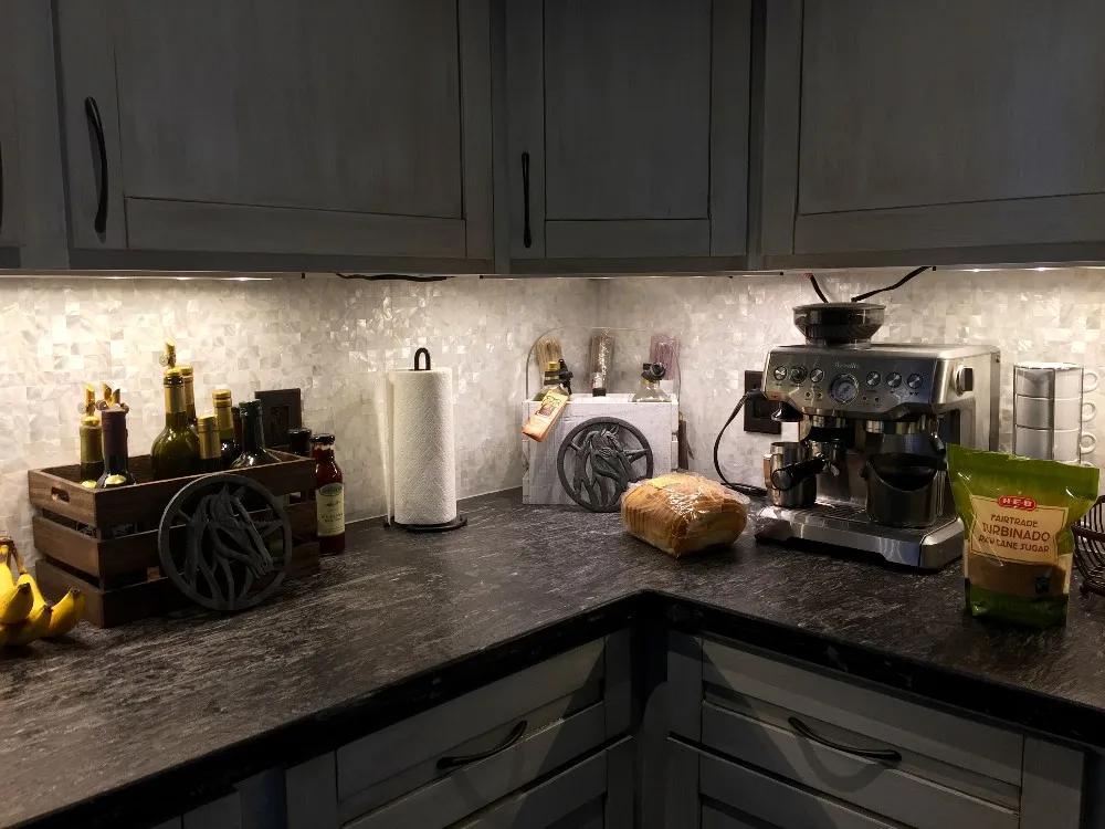 black Mother Of Pearl Shell Wall Mosaic Tile Inlay