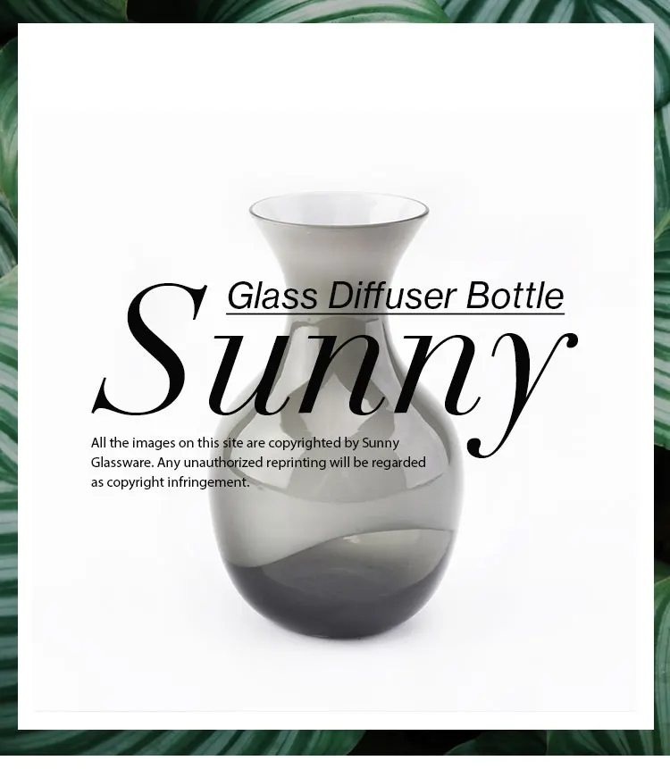 decorative glass bottle reed diffuser