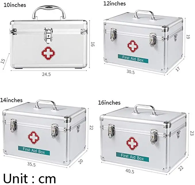 Combination Locking Medicine Box Medication Lock Organizer Carrying