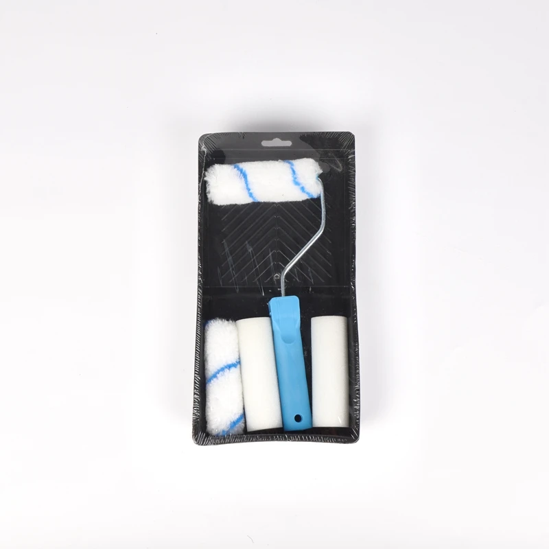 9 Inch 4inch High Quality Sponge Paint Roller Brush Set Black Tray
