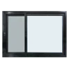 Aluminium tempered glass sliding window with stainless steel mesh