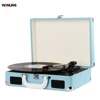 Wholesale Portable Retro Record Player Modern Gramophone Vinyl Wood Suitcase Turntable Record Player with Bluetooth