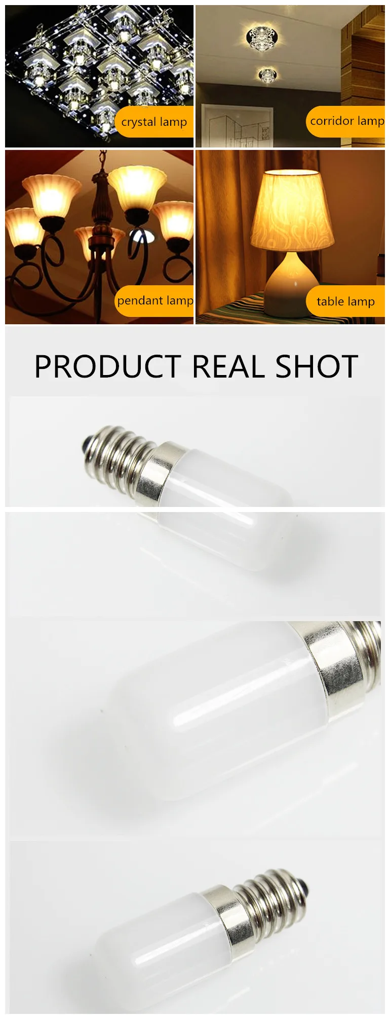4w Fridge Bulb Clear Frosted Led Tubular Lamp Ce Rohs E14 Led