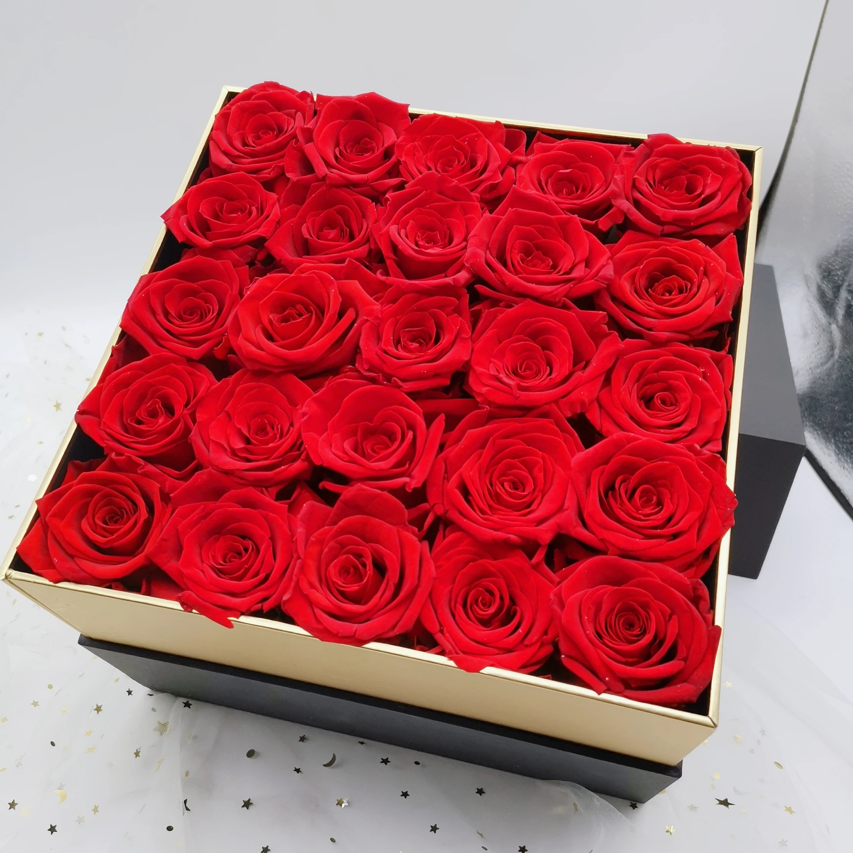 Long Lasting Red Eternal Flower Wholesale Preserved Roses In Gift Box ...