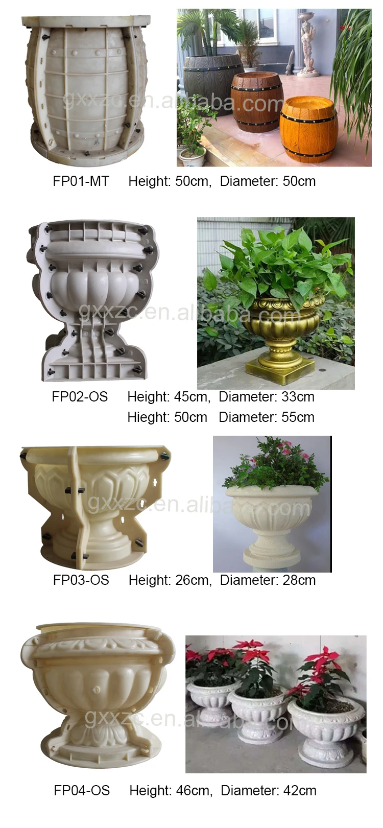 Diferent Design Garden Concrete Flower Pot Molds Buy Concrete Flower