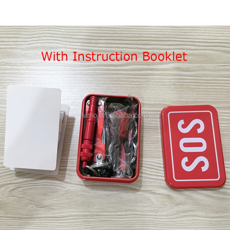 Emergency Survival Kit Bag Personal Survival Kits With Gift Box For