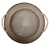 Japanese hand-made pottery retro deep plate with rope tableware and wind pottery plate bowl plate household simple cutlery
