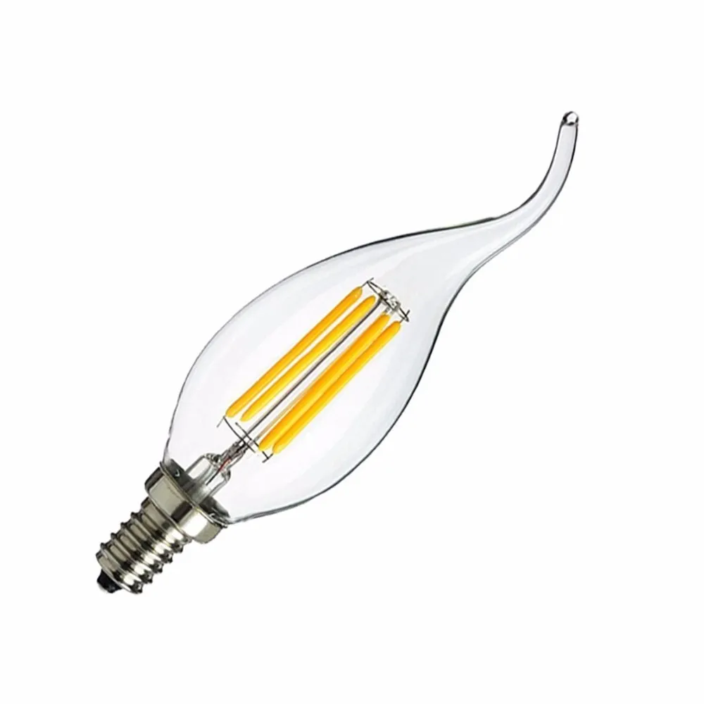 High quality Edison vintage led bulb C35 LED filament lighting bulb E14 3000k--6500K dimmable filament lamp