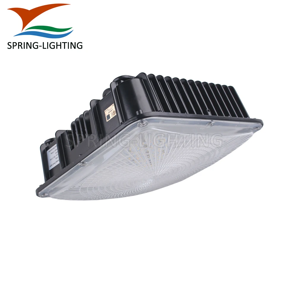 Square led canopy lights aluminum housing and pc cover led canopy light outdoor canopy 50w 60w