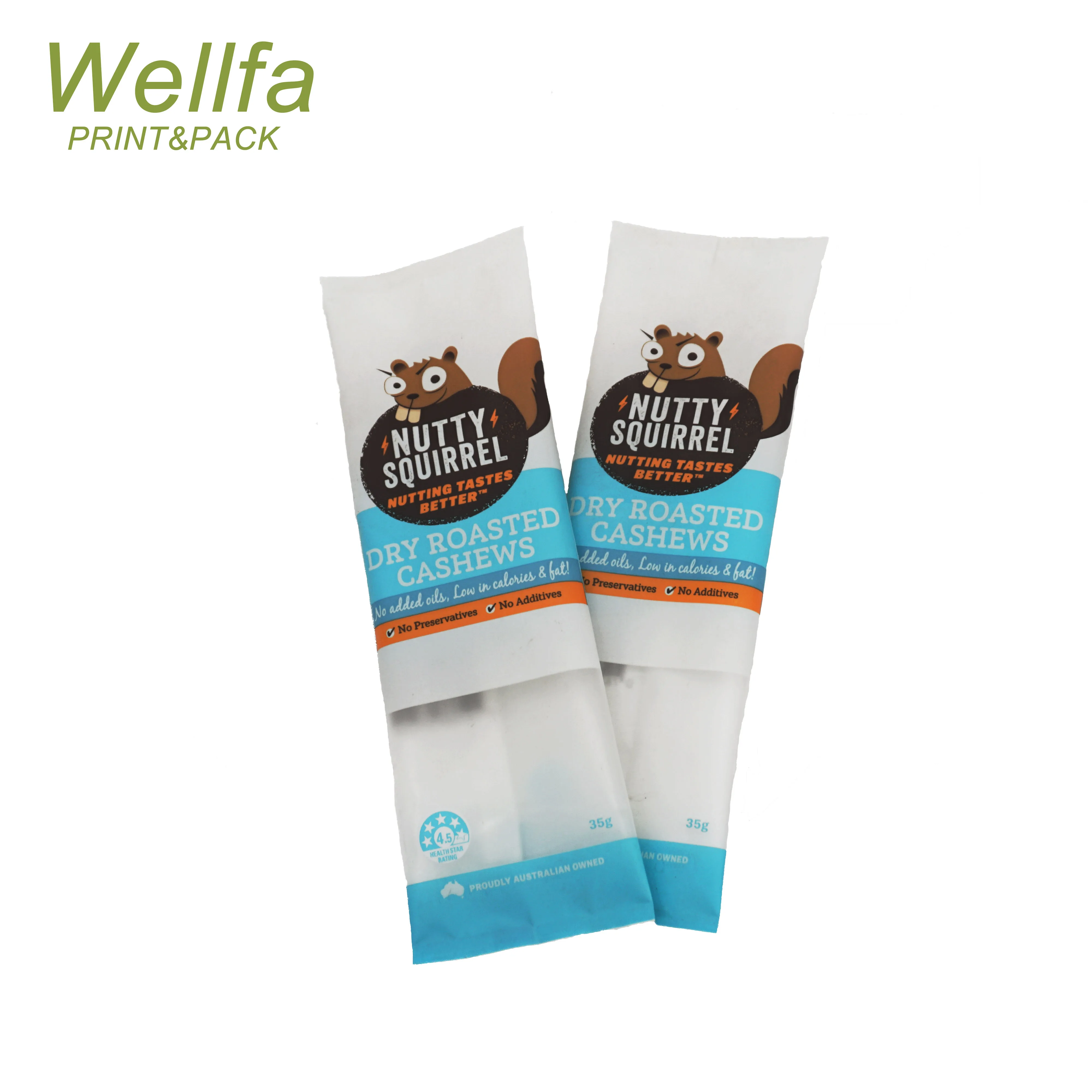 Matte Finish Printing Heat Sealable Energy Bar Wrappers Sachet