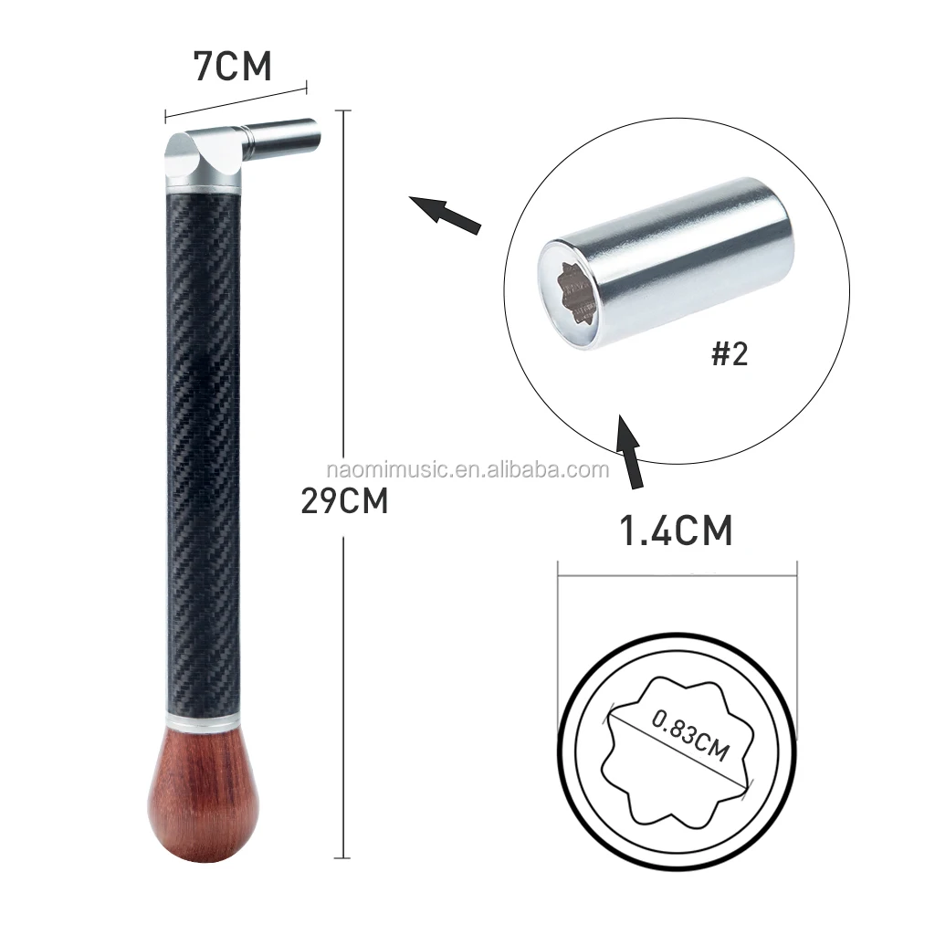 Naomi Professional Piano Tuning Hammer Octagonal Core Stainless Steel