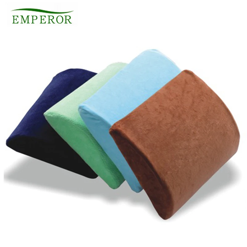 
Wholesale hot selling office chair back support Contoured Rest Lumbar Body truck seat waist memory foam pillow 