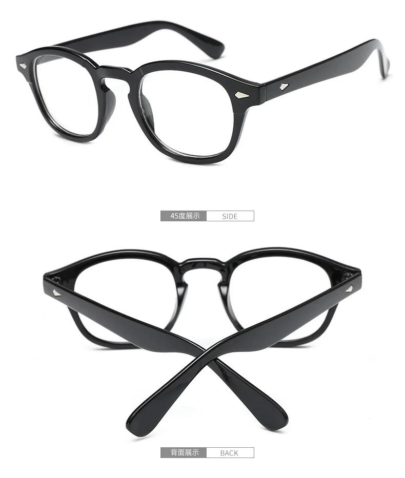 2020 Johnny Depp Style Glasses Men Retro Vintage Prescription Glasses Women Optical Spectacle Frame Clear lens