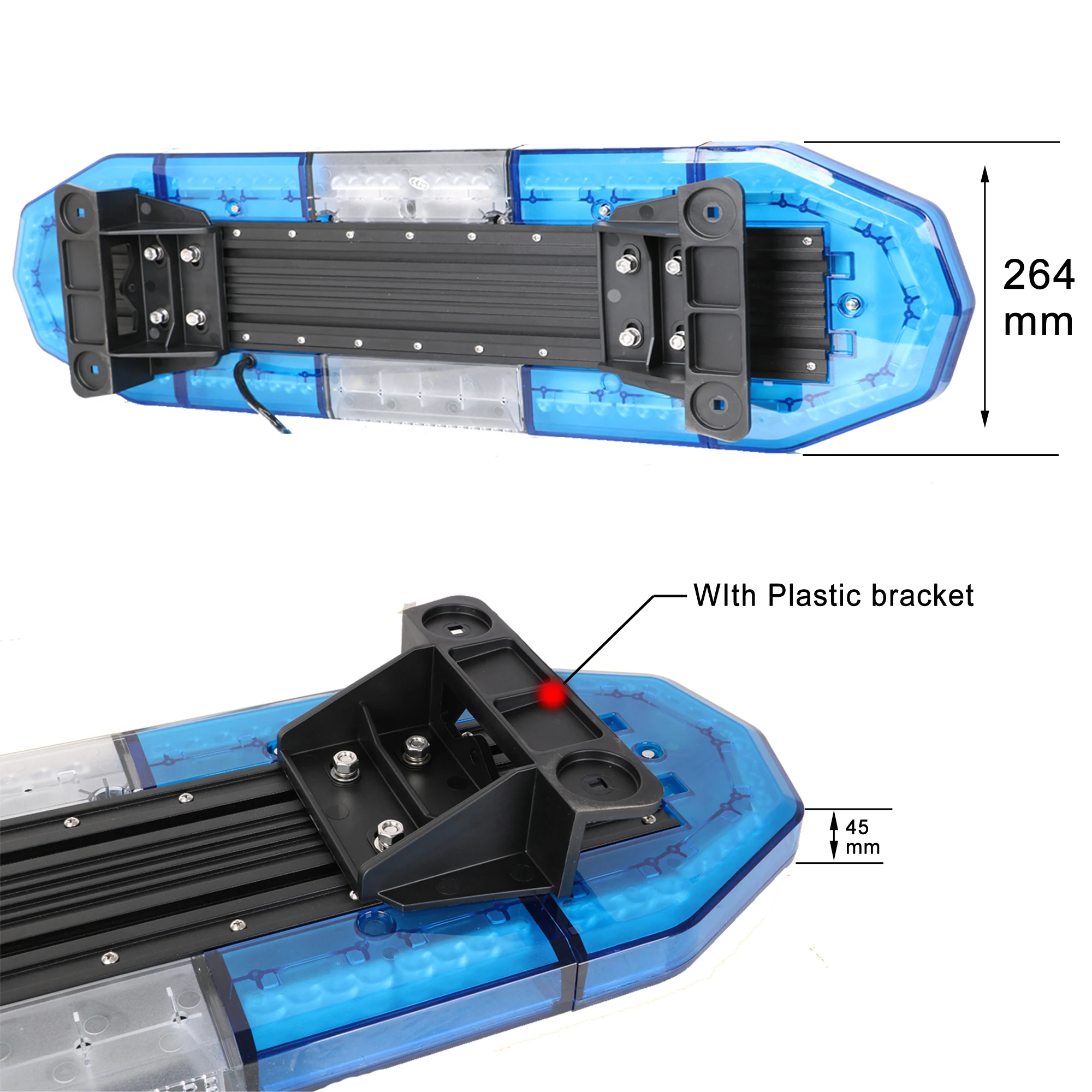 LED Lightbar with speaker DC12V-24V truck/rescue Strobe Flashing warning light bar blue/amber/green/red
