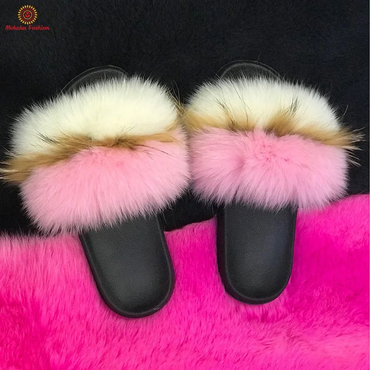 womens fur slippers
