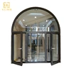 Cheap half circle window large tinted glass aluminium framed soundproof half moon arch windows for sri lanka new house